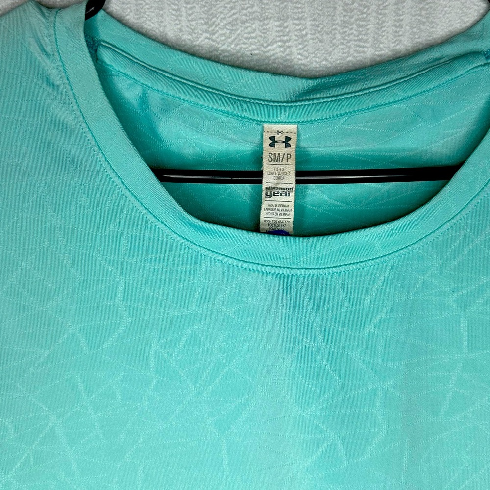 Under armour  long sleeve teal small